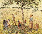 Camille Pissarro, Apple harvest at Eragny